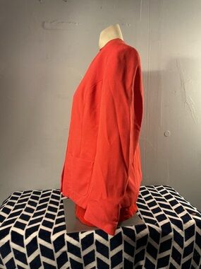 Karen Scott Vibrant Orange Tailored Jacket with skirt